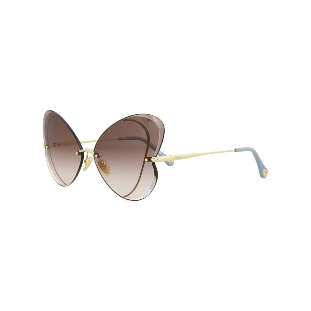 Chloé Cat Eye-Frame Metal Sunglasses - One Size