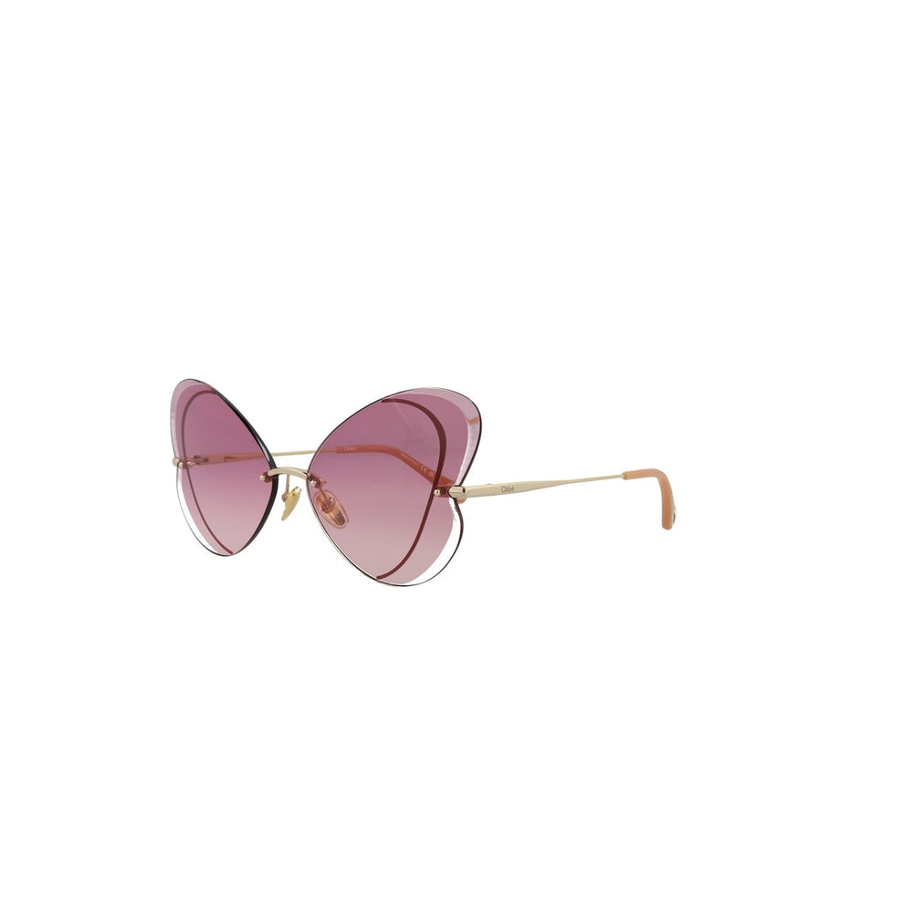 Chloé Cat Eye-Frame Metal Sunglasses - One Size