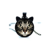 Cat Pendant Necklace - White