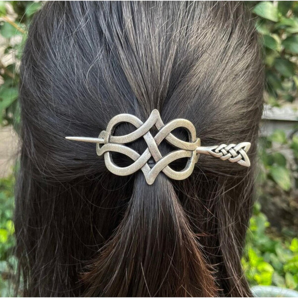 Celtic Infinity Hairpin - Brass