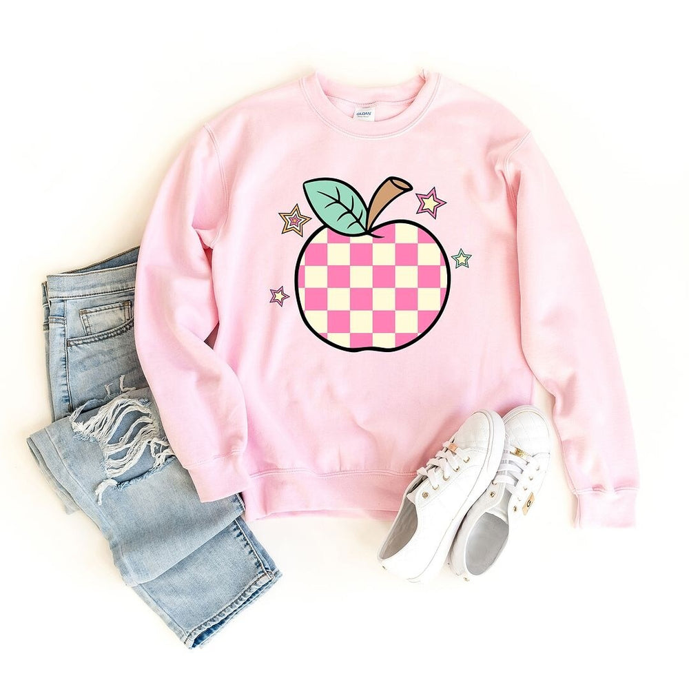 Checkered Apple Stars Sweatshirt