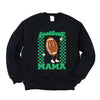 Checkered Football Mama Graphic Sweatshirt