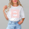 Checkered Mama Short Sleeve Crewnneck Tee