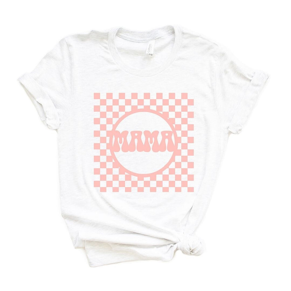 Checkered Mama Short Sleeve Crewnneck Tee