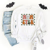 Checkered Momster Ghost Sweatshirt