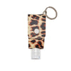 Cheetah Print Hand Sanitizer Key Chain With Empty 30 Ml Bottle