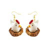 Chick In Nest Drop Earrings