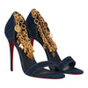 Christian Louboutin Womens Blue Sandal