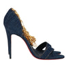 Christian Louboutin Womens Blue Sandal