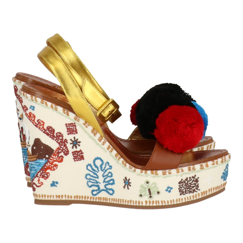 Christian Louboutin Womens Multicolored Wedge