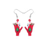 Christmas Finger Gloves Drop Earrings