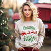 Christmas On The Farm Tractor Graphic Sweatshirt