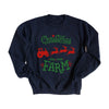 Christmas On The Farm Tractor Graphic Sweatshirt