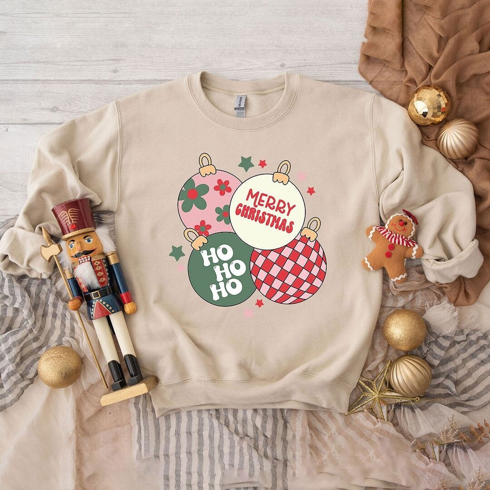 Christmas Ornaments Graphic Sweatshirt