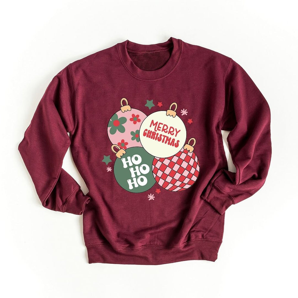 Christmas Ornaments Graphic Sweatshirt