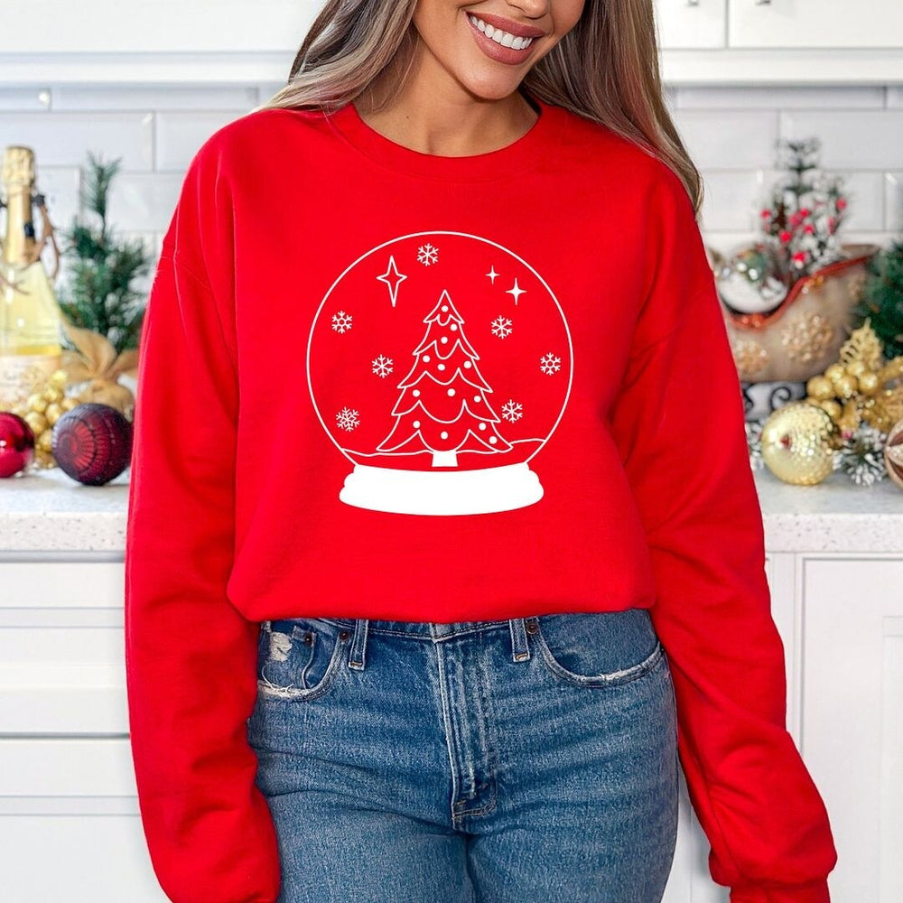 Christmas Snow Globe Graphic Sweatshirt