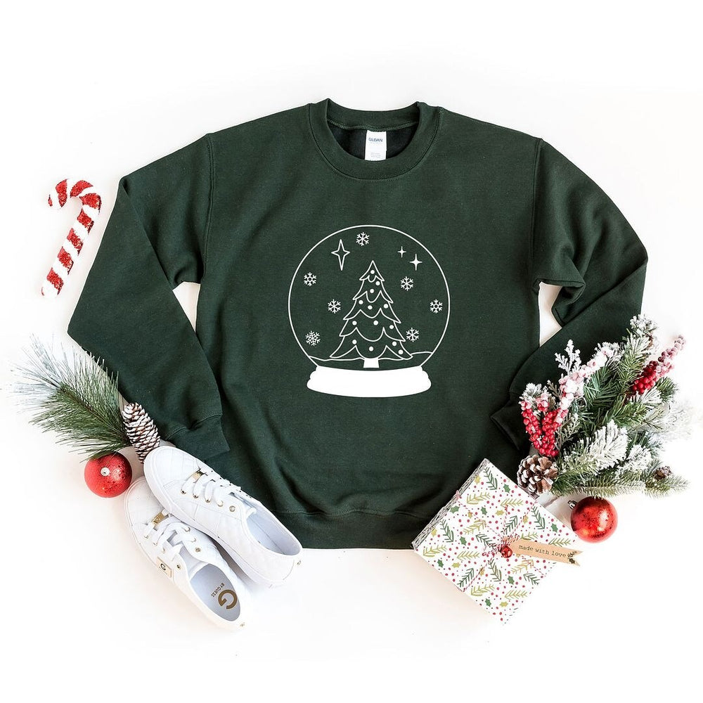 Christmas Snow Globe Graphic Sweatshirt