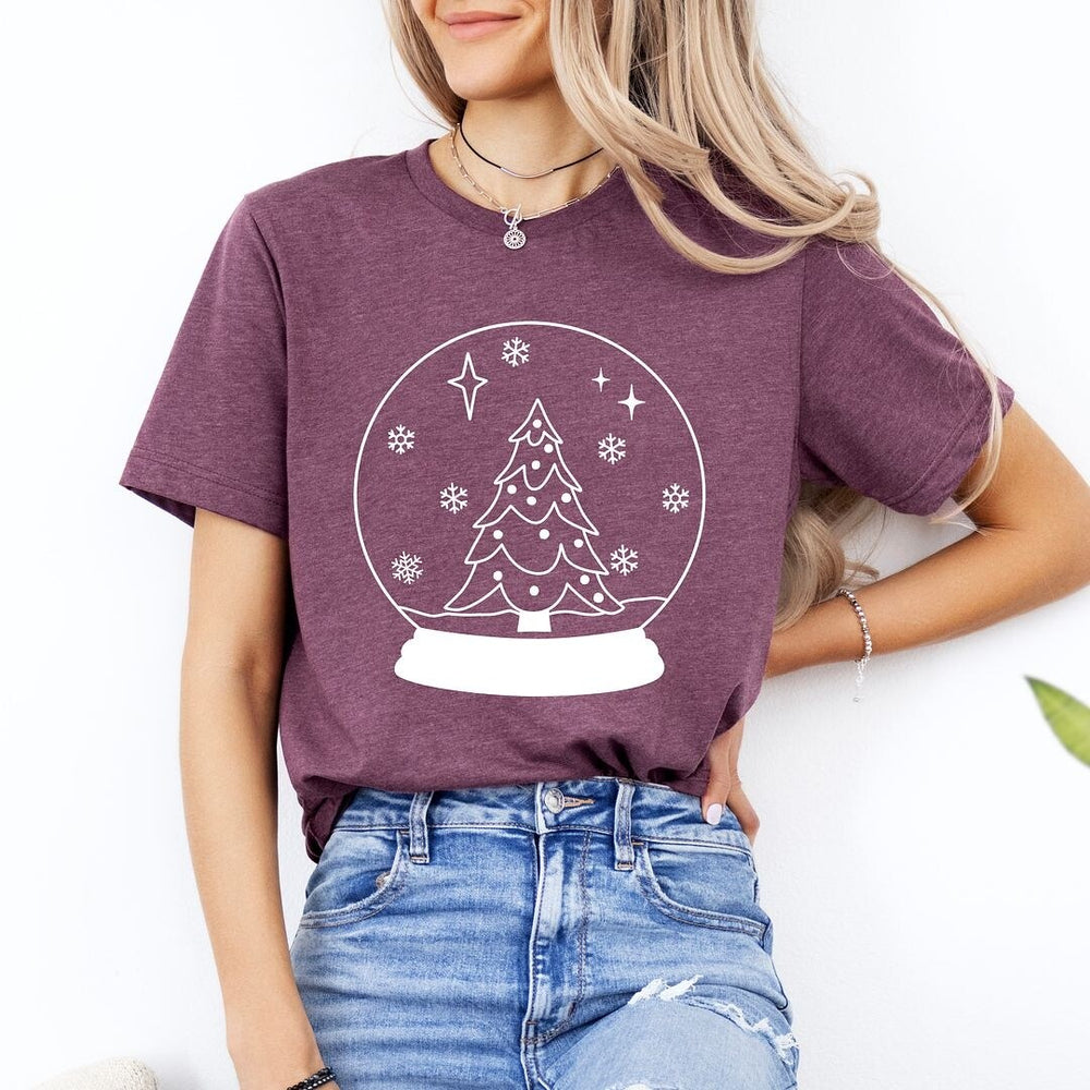 Christmas Snow Globe Short Sleeve Tee