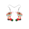 Christmas Stocking Drop Earrings