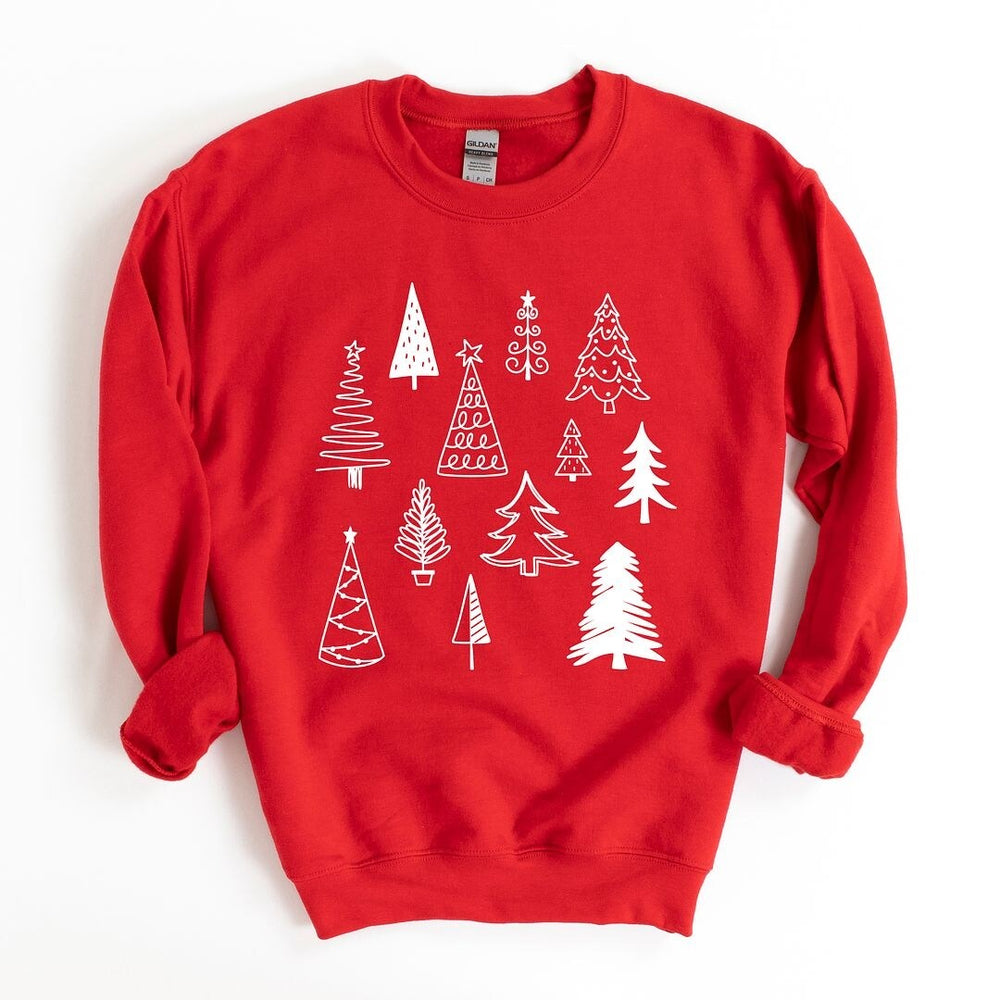 Christmas Tree Botanical Graphic Sweatshirt