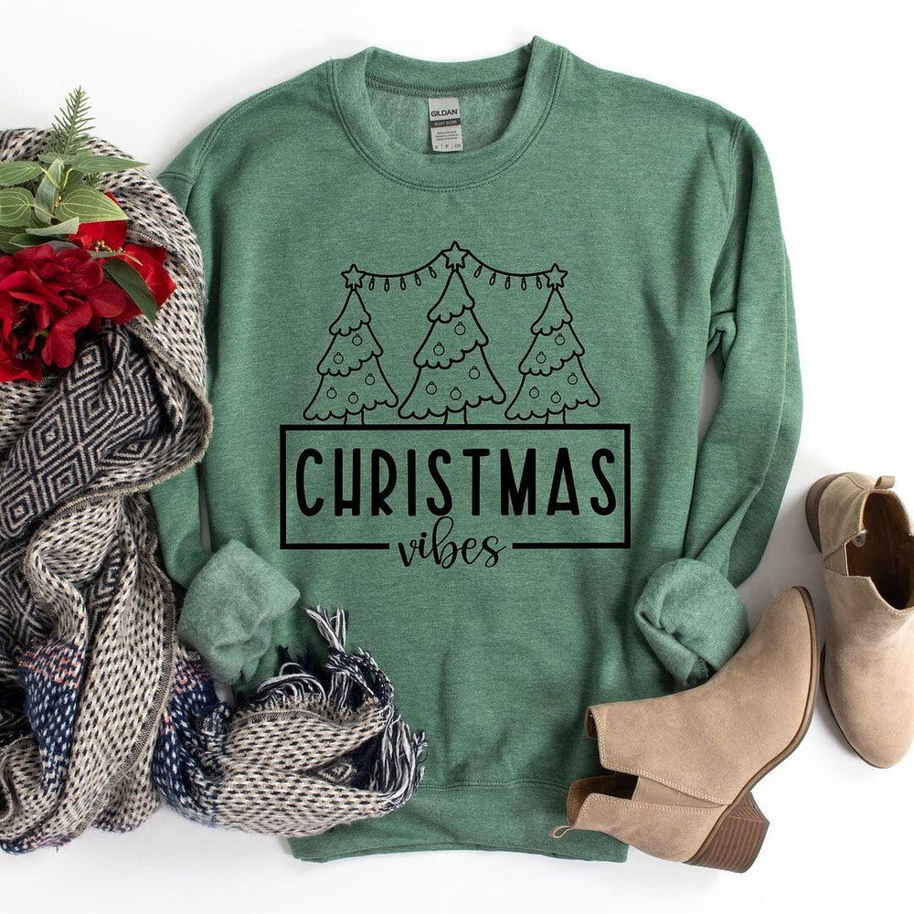 Christmas Vibes Graphic Sweatshirt