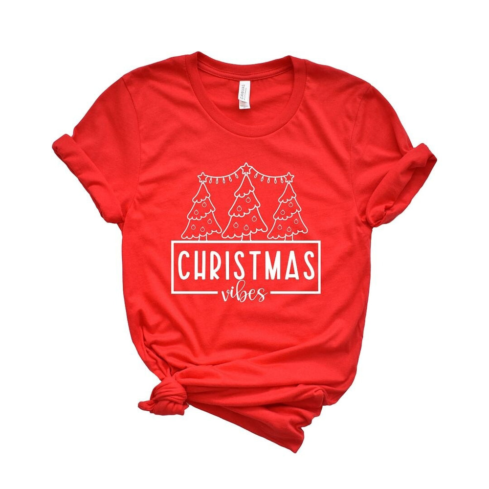 Christmas Vibes Short Sleeve Crewnneck Tee