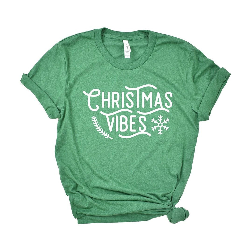 Christmas Vibes Snowflake Short Sleeve Tee