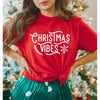 Christmas Vibes Snowflake Short Sleeve Tee