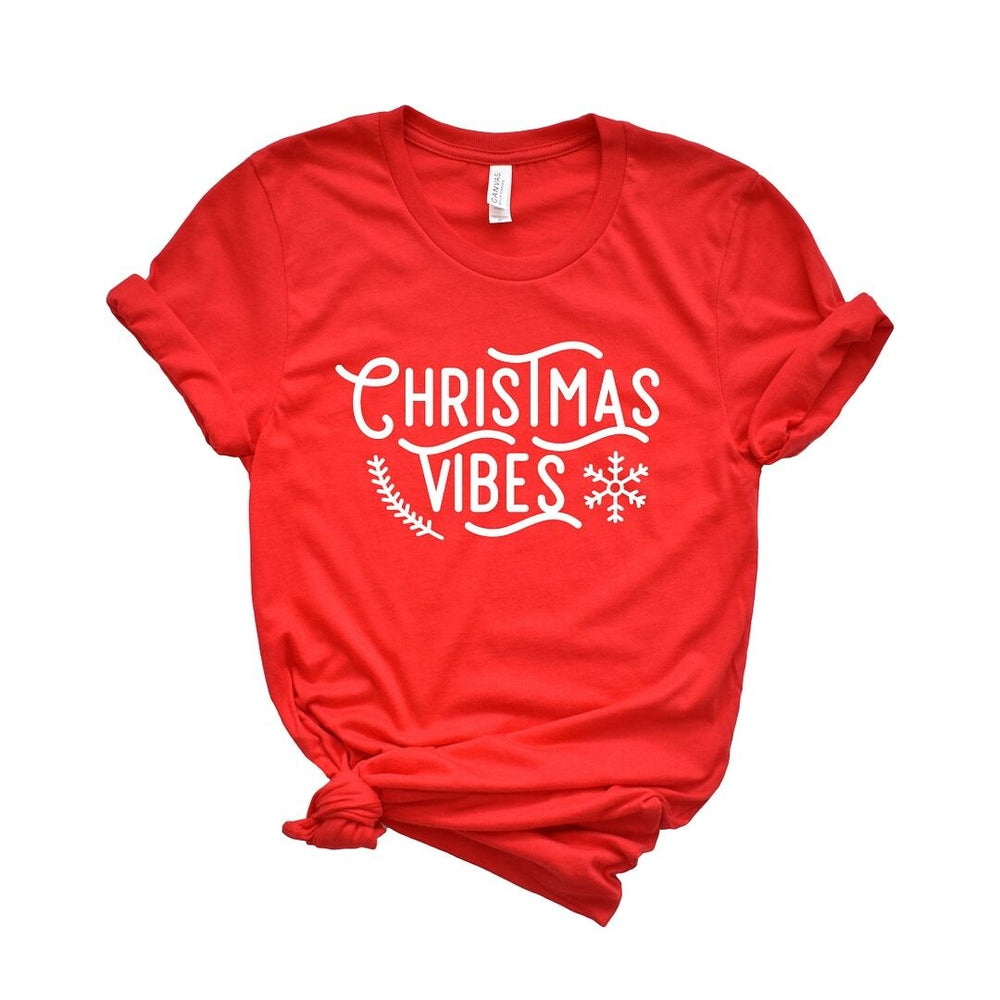 Christmas Vibes Snowflake Short Sleeve Tee