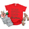 Christmas Words Garment Dyed Tee