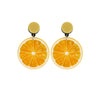 Circular Lemon Drop Earrings