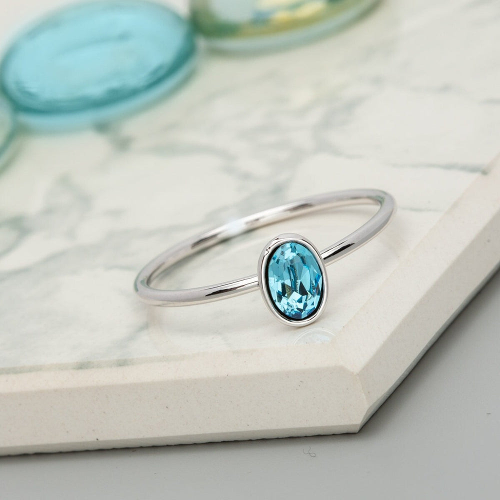 Classic Austrian Crystal Oval Ring