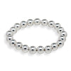 Classic Sterling Silver Filled 10mm Beaded Ball Bracelet