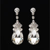 Clear Crystal Teardrop Elegant Drop Earrings