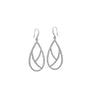 Clear Pave Swarovski Crystal Open Teardrop Earrings