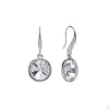 Clear Rivoli Swarovski Crystal Drop Earrings