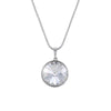 Clear Swarovski Crystal Rivoli Pendant Necklace - White