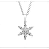 Clear Swarovski Crystal Snowflake Necklace - White