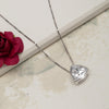 Clear Swarovski Crystal Trillium Pendant Necklace - White