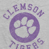 Clemson University Classic Retro Stamp Unisex Adult Heathered Premium T Shirt