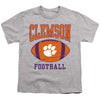 Clemson University Football Ball Kids T Shirt for Youth Boys and Girls