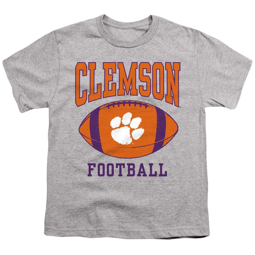 Clemson University Football Ball Kids T Shirt for Youth Boys and Girls