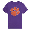 Clemson University Simple Distressed Logo Unisex Adult Premium T Shirt