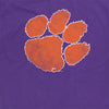 Clemson University Simple Distressed Logo Unisex Adult Premium T Shirt