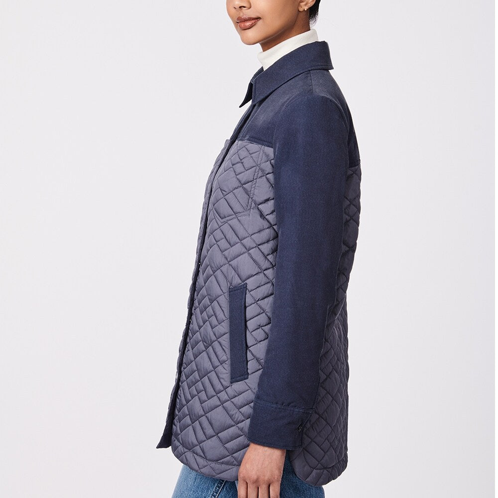 Combo Quilted Shacket