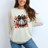 Coquette Animal Print Pumpkin Garment Dyed Long Sleeve