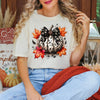 Coquette Animal Print Pumpkin Garment Dyed Tee