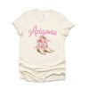 Coquette Arizona Cowgirl Boots Short Sleeve Crewnneck Tee