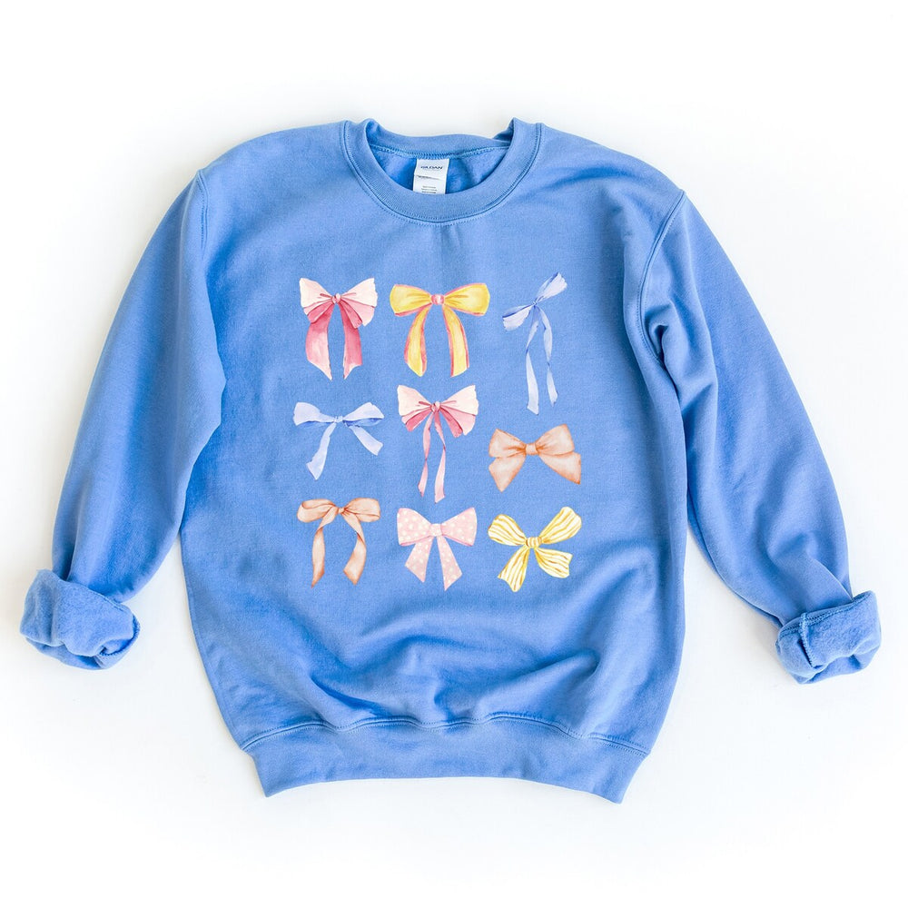 Coquette Bow Chart Graphic Sweatshirt