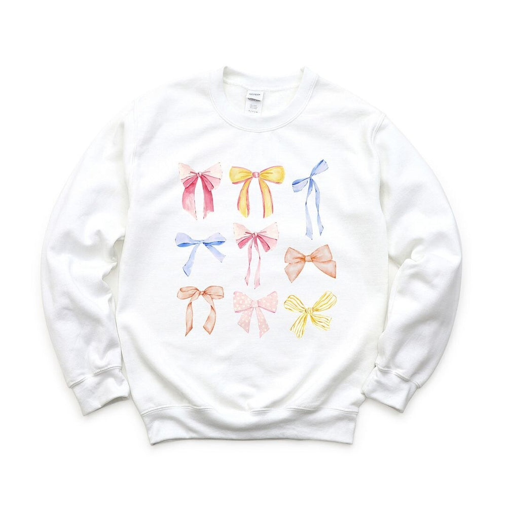 Coquette Bow Chart Graphic Sweatshirt